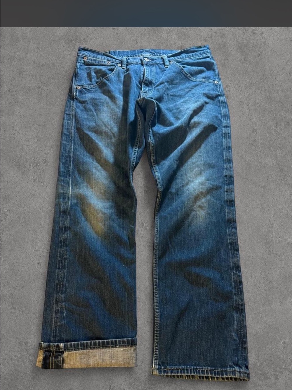 Y2K Levi's 514 Selvedged Denim blue jeans